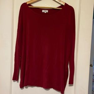 PIKO Burgundy Long Sleeve Top